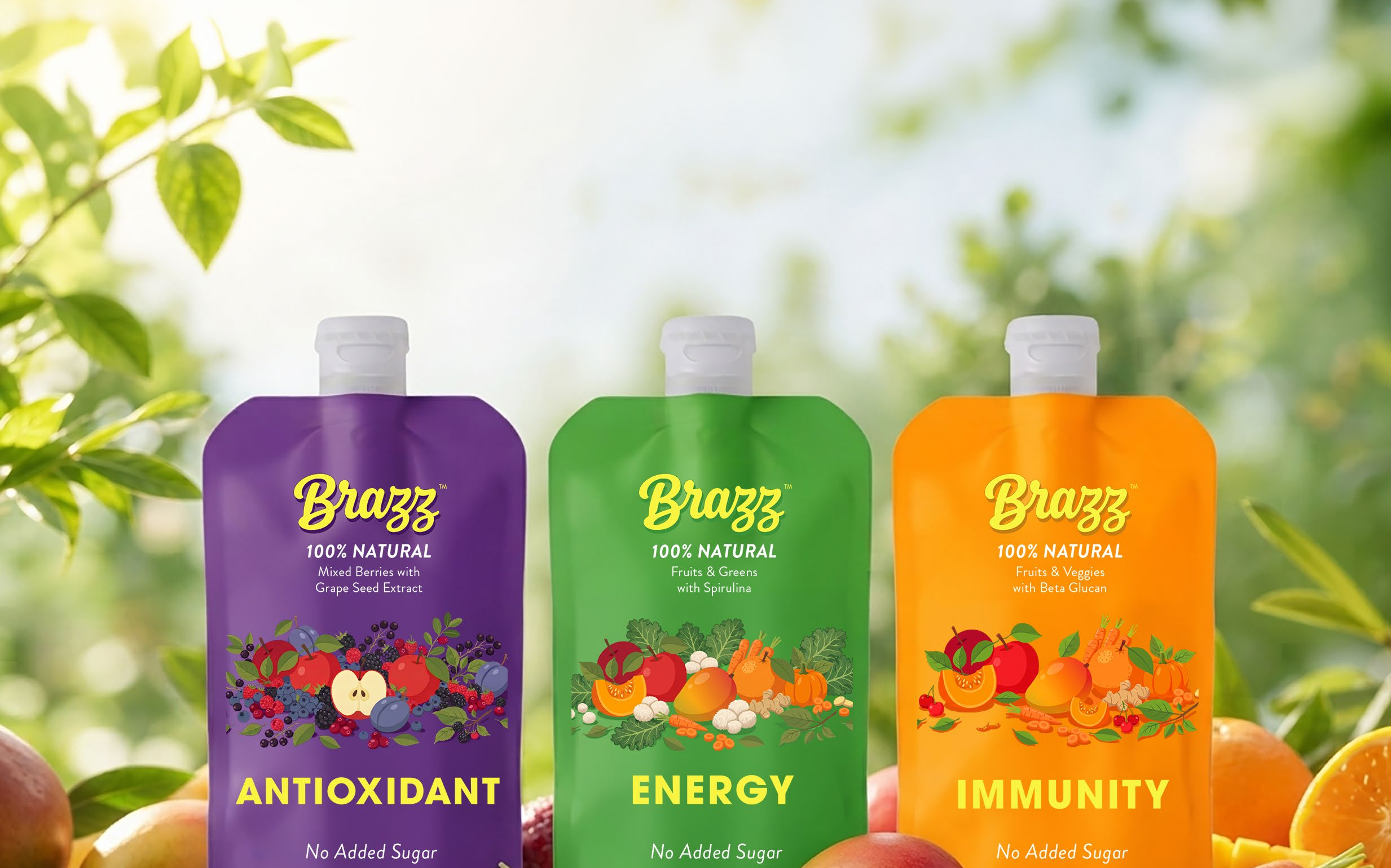 Brazz Antioxidant, Energy and Immunity juice pouches