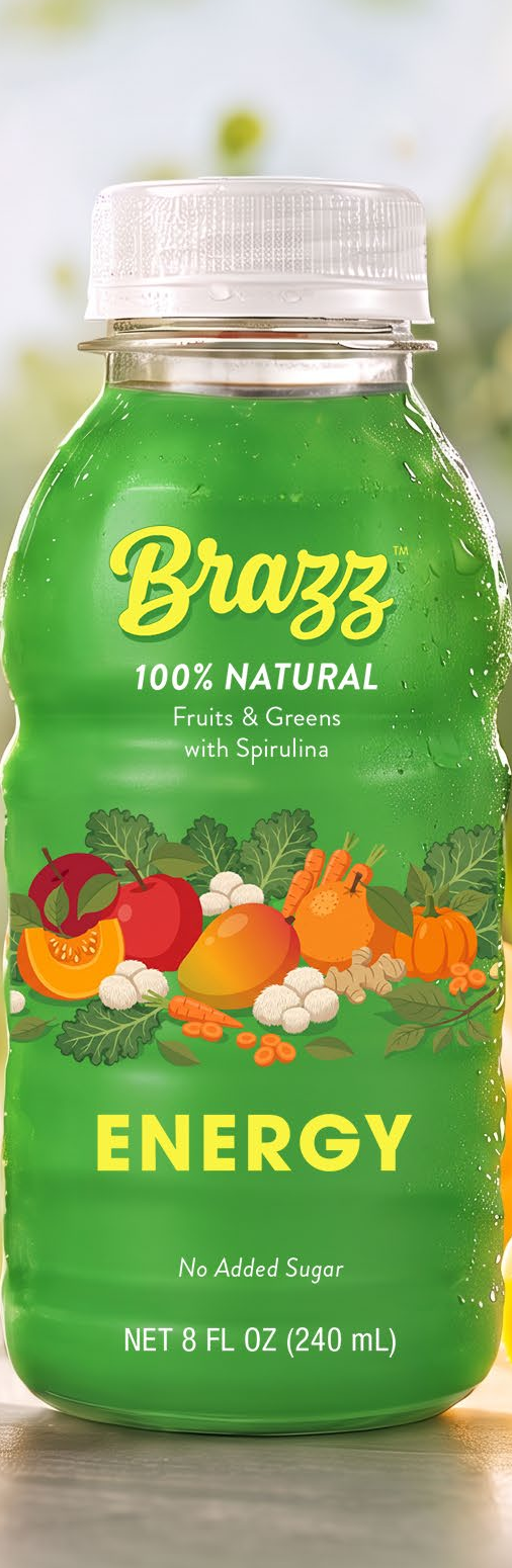 Brazz Energy 8 fl oz bottle